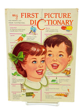 Vintage My First Picture Dictionary MARY GOLD...