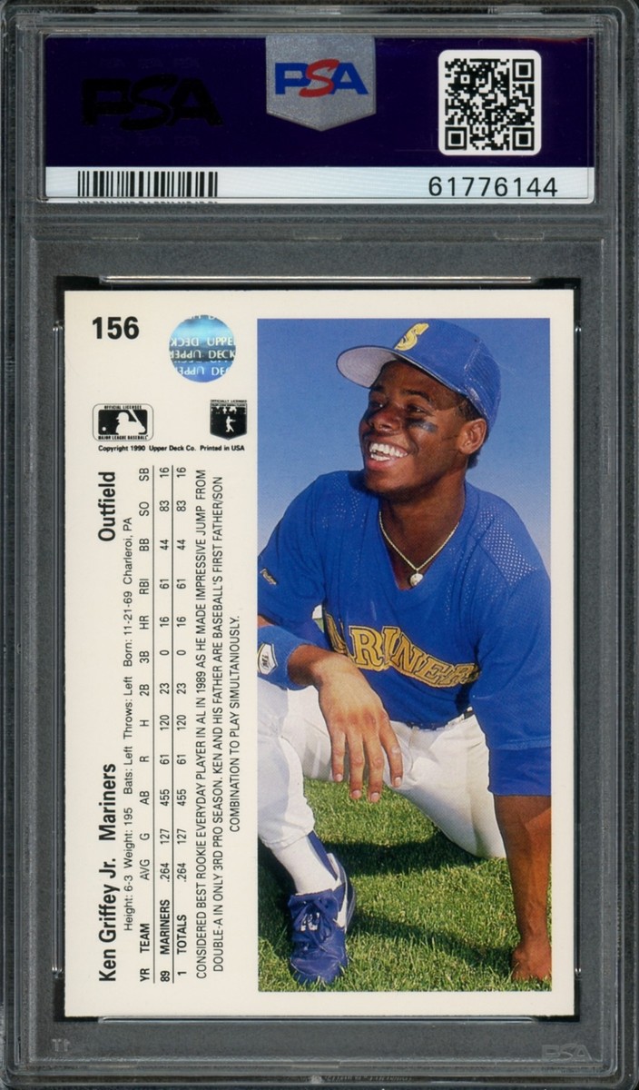 1990 Upper Deck #156 Ken Griffey Jr. PSA 6 EX-NM Graded Baseball