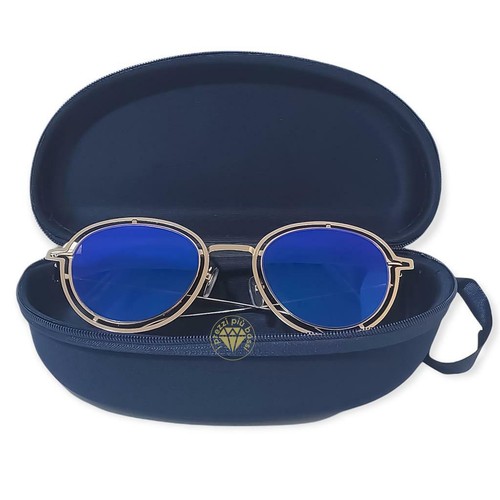 Occhiali Da Sole Tondi Lenti a Specchio Montatura Ultraleggeri Uomo Donna  Zip | eBay