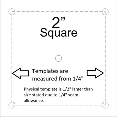 Acrylic Square Quilting Template - Choose Your Size For Precision Quilt Cutting