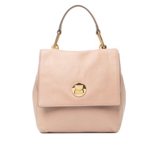COCCINELLE Taupe/Noir Genuine Leather 
