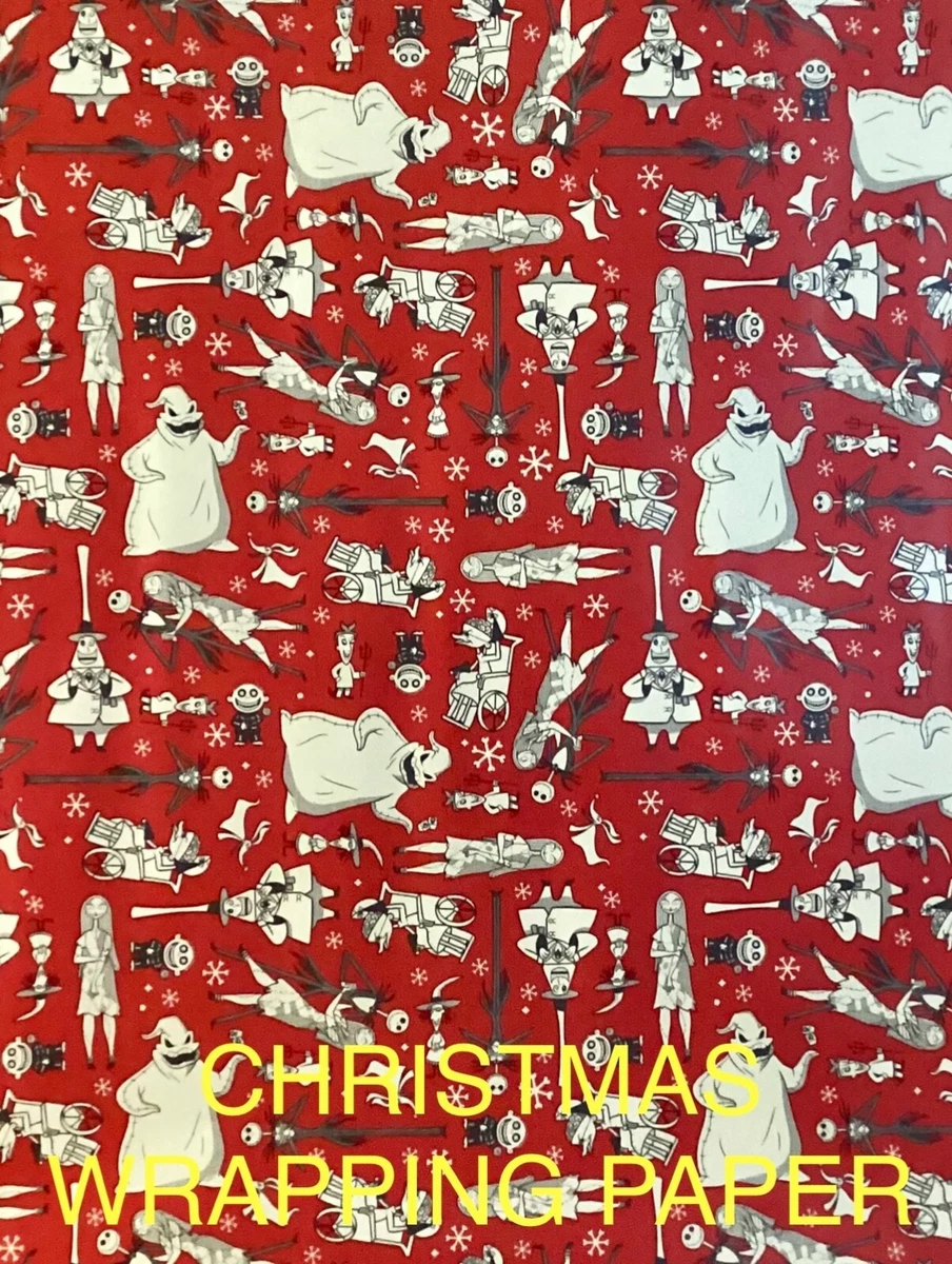 DISNEY NIGHTMARE BEFORE CHRISTMAS - WRAPPING PAPER 20 SQ FT🎄🎁 FREE  SHIPPING