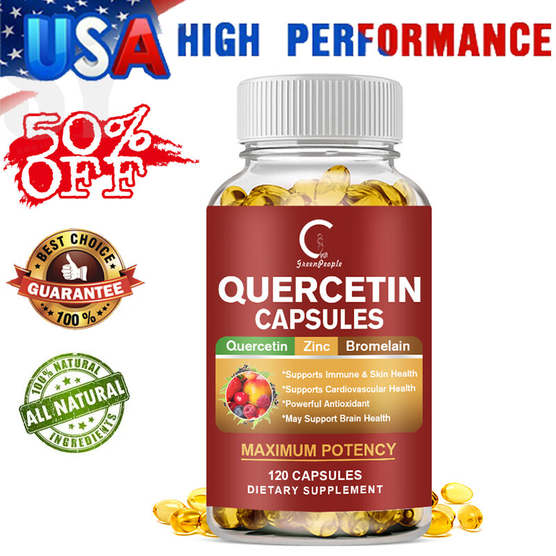 Quercetin Bromelain Supplement Support Immune Cardiovascular Function Skin Care