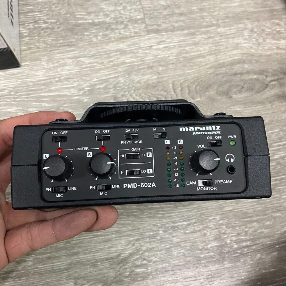 Marantz PMD-602A 2 Channel DSLR Audio Interface tested - Image 2 of 4