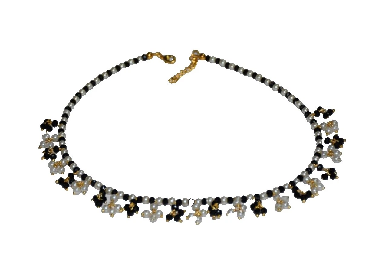 Pearl Yellow Gold Plated Black Fashion Jewelry