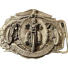1987 Bergamot Motorcycle Belt Buckle