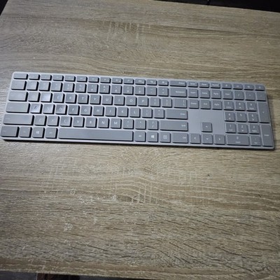 Microsoft Surface Keyboard 1742 Wireless Bluetooth Keyboard Slim Grey TESTED