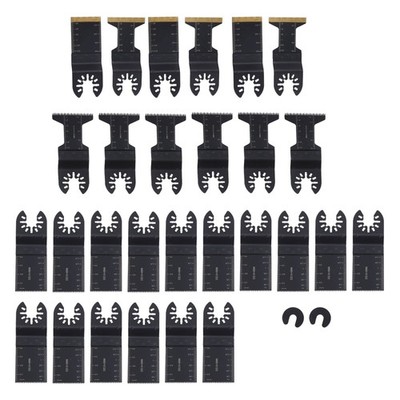 28Pcs Quick Releas Professional Titanium Multitool Blades Oscillating Saw Blades