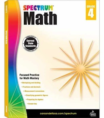 Spectrum 4th Grade Math Workbooks, Multiplication, - Paperback - Very Good h