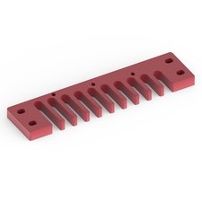 Aluminum Alloy Comb Harmonica Part For Marine Band Crossover/Deluxe Red 