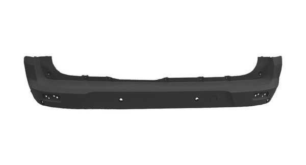 Schwarze HeckstoßStange Mit Parkassistent (4 Sensorhalter) Mit AnhÄNgerkupplungs-image