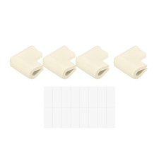 Corner Guards Edge Protectors 4Pack U Shape 2.16"x1.38"x0.315" White