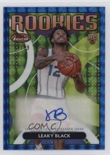 2023-24 Topps Finest Rookie Blue Geometric Refractor 94/99 Leaky Black Auto 11ng