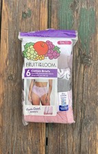 6-Pack FRUIT of the LOOM Women  s Size 7/LCotton Briefs Eversoft Breathable