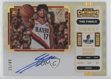 2022 Contenders Rookie Variation The Finals Ticket 15/49 Shaedon Sharpe Auto m4w