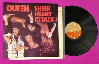 QUEEN - SHEER HEART ATTACK - Vinyl LP Album Original EMI Italy 1974 TOP+