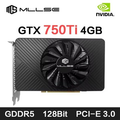 Gaming Graphic Card GTX 750Ti 4GB GDDR5 HDMI DVI VGA Physx GeForce 128-bit 