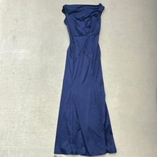 MUXXN Boutique Navy Blue Sleeveless Bridesmaid Dress Size M Regular