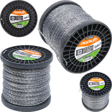 M&auml;hfaden 100m 2,4mm f&uuml;r Motorsense Trimmerfaden Verst&auml;rktes Quadrat Stark MAMUTH