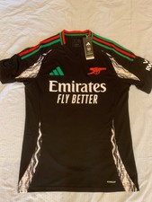 Arsenal Men's Adidas 24/25 Short Sleeve Away Shirt TM8 IT6148 Black SIZE M