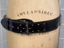 NWOT Dutyman 1031 Hi-Gloss Full Grain Black  Leather 2" Duty Belt Size 34 READ