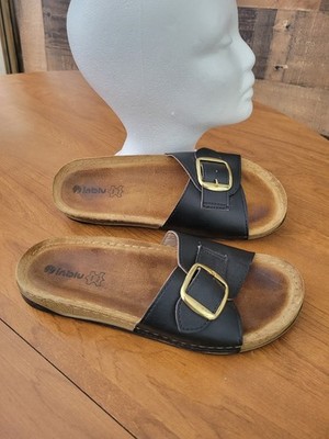 Inblu women's shoes slippers dark blue made in Poland size 9.5 (EU 41)