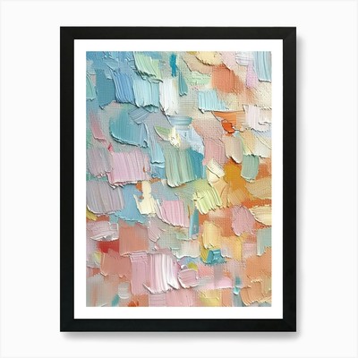 Pastels Impasto Pinselstriche gerahmt Wandbild Poster Leinwanddruck Bild
