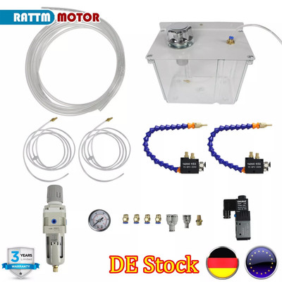 【DE】Milling Mist Sprayer Coolant Cutting Machine Cooling Spray Pump 3L Oil Tank