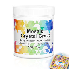 Mosaic Crystal Grout   Translucent Mosaic Grout Filler for Tiles Crafts, No Need