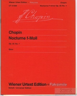 Nocturne f-Moll / F minor, Chopin, Frederic. UT, 1980, Op. 55 No. 1