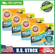 4Box Arm  Hammer Multi-Cat Superior Odor Control Clumping Litter Unscented 20lb
