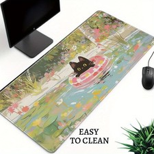 40 90cmXXLXLLMGiant Anime Gaming Mouse Pad  Desk Mat - Cute Kawaii Black Cat 
