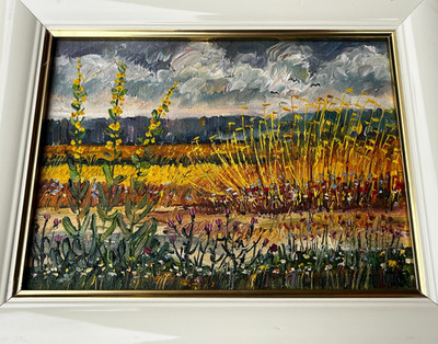 H. Wolff Zbigniew (Polish 1940-) ''Landscape,Summer-Eniwa'' Oil Painting on Canvas