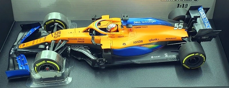 Minichamps 1/18 Scale 530 201955 McLaren F1 Team MCL35M Austrian GP 2020 - Sainz - Image 4 of 4