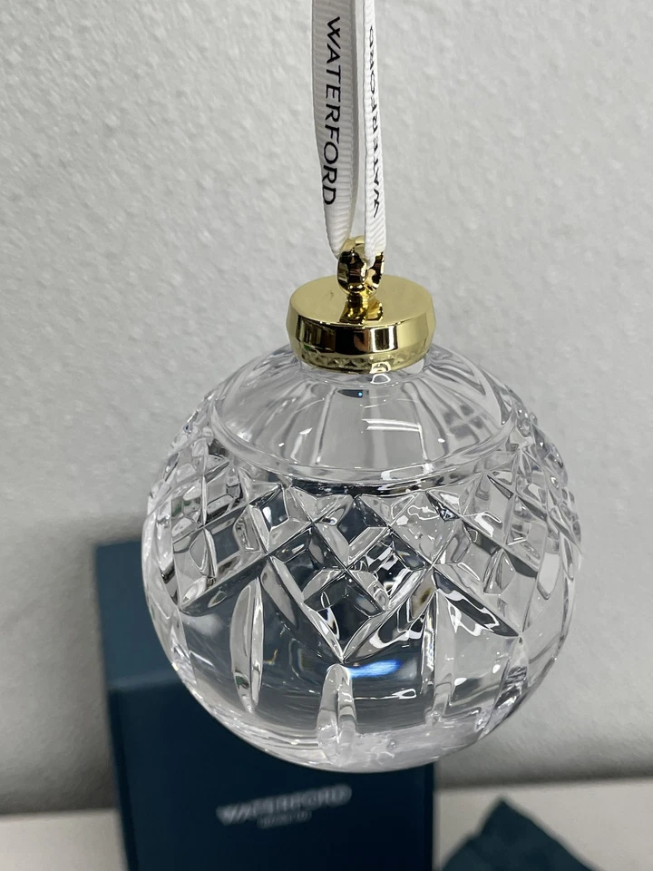 Waterford Lismore Adorno Bola Navidad Cristal 1071524 Nuevo Foto 3 de 4