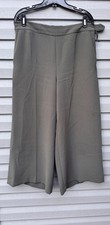 Aritzia Women Green Pants Women Crepette Wide Leg Trosuers Sz 12