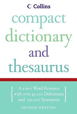 COLLINS COMPACT DICTIONARY & THESAURUS By Harpercollins Publishers **Excellent**