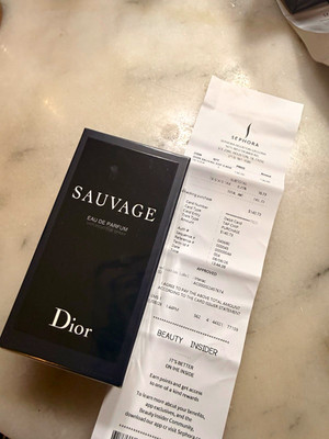 Dior Sauvage Eau de Parfum Spray, 3.4 fl oz (100 ml) Refillable