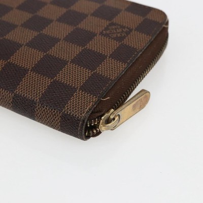 LOUIS VUITTON Damier Ebene Zippy Organizer Long Wallet N60003 LV