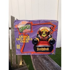 Grinch Inflatable Chair Vintage 2000 Universal 26 W X 25 D X 31 NIB VINTAGE