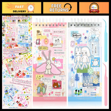 Kawaii Japanese Sticker Book - 40 Sheets Aesthetic Stickers for Planners Scrap