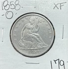 1858-O SEATED LIBERTY SILVER HALF DOLLAR ~ XF ~NICE COIN~