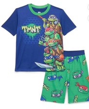 Nickelodeon Teenage Mutant Ninja Turtles Boys Shorts Pajama set 2pc XS 4-5 