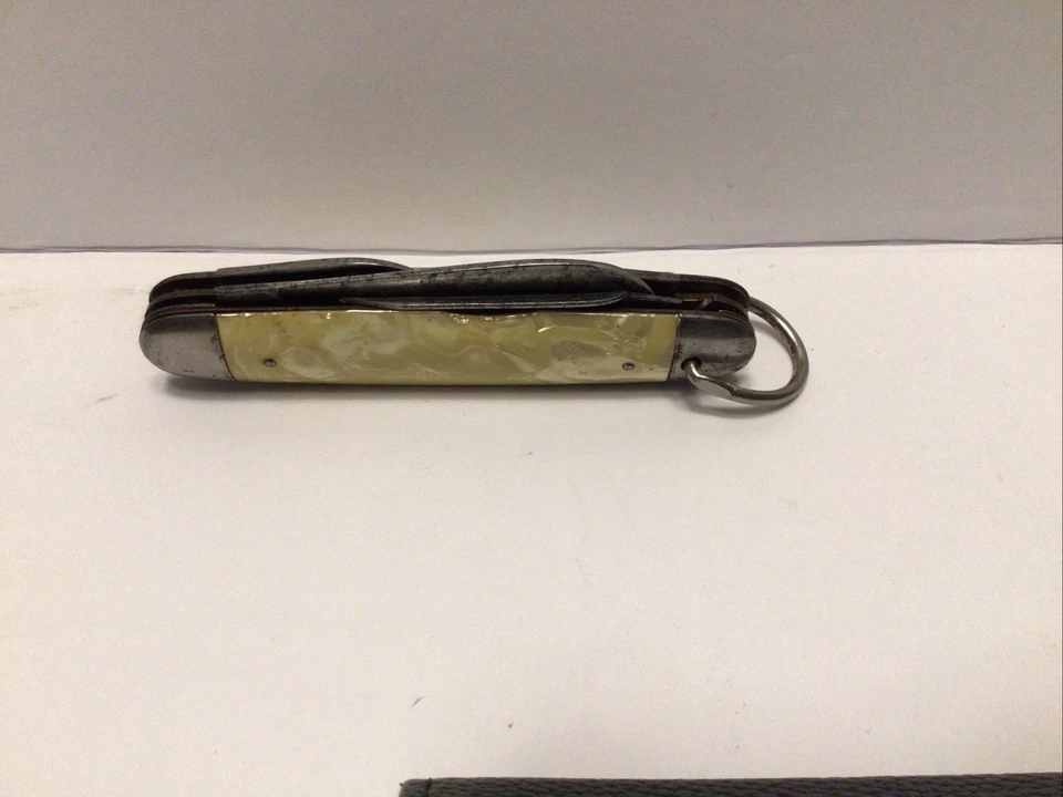 Uma faca de acampamento vintage Ham Mer com uma boa lâmina três ferramentas e. Faca de pressão boa - Imagem 3 de 4