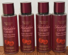 4 New FOBIDDEN CHERRY Victoria's Secret Fragrance Body Mist lot