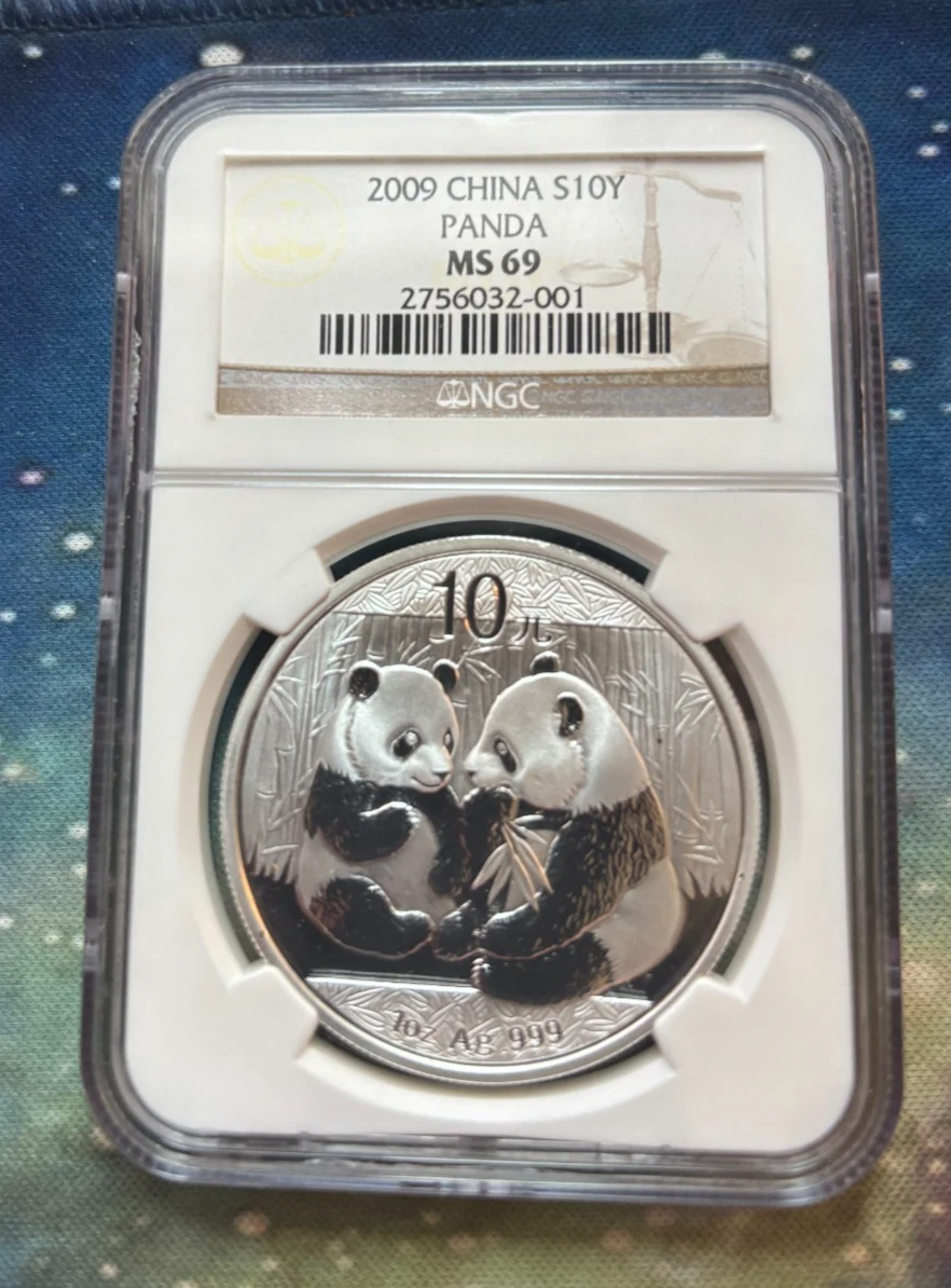中国パンダ銀貨 NGC MS69 2023年 30g銀貨