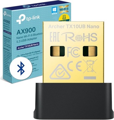 TP-Link Archer TX10UB Wi-Fi 6 AX900 Buletooth WLAN Stick, Dual Band WLAN, WPA3