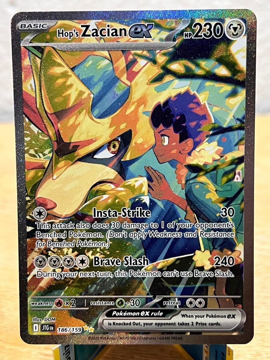 Journey Together Hop's Zacian ex 186/159 Special Illustration Rare