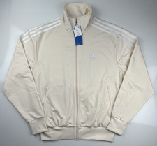 adidas Originals Mens Firebird Track Jacket Wonder White IR9892 Size Medium