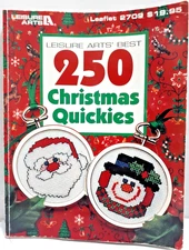 Leisure Arts Best 250 Christmas Quickies Cross Stitch Project Patterns PB- AS IS